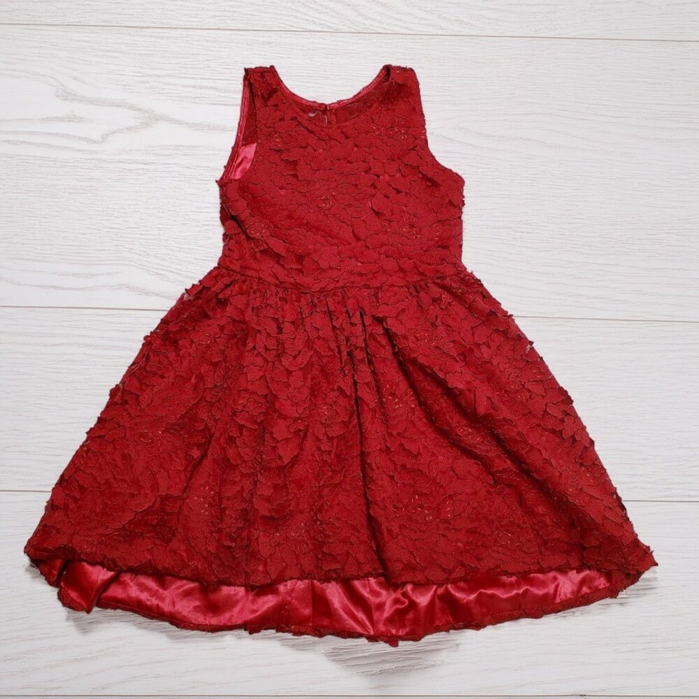 Chasing Fireflies Red HiLo Dress Size 8